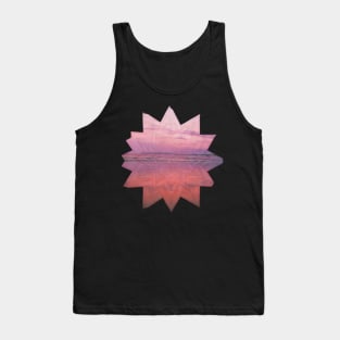 Pink Abstract Sunset Tank Top